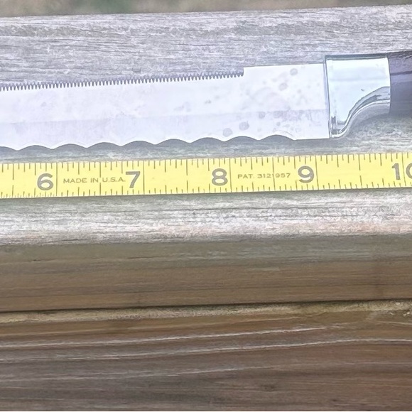 Ginsu 9" Blade Stainless Steel Double Edged Knife Plastic Handle VTG CUTLERY - Picture 6 of 7